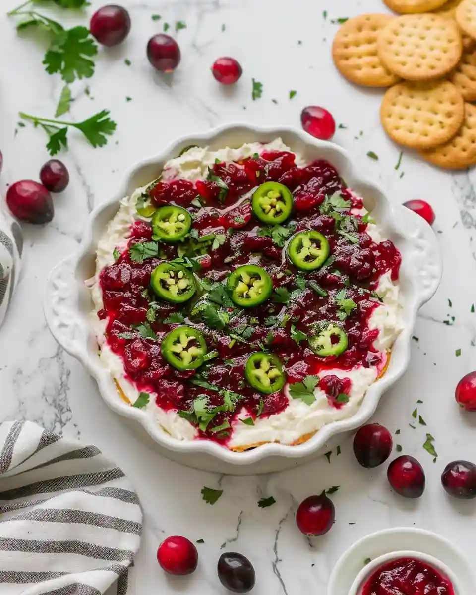 Sweet, Spicy & Irresistible: The Crowd-Pleasing Cranberry Jalapeno Dip Recipe